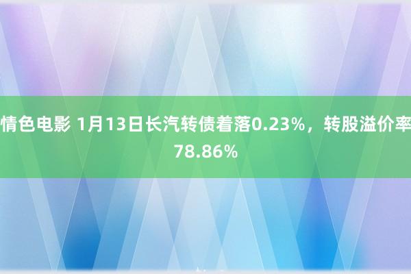 情色电影 1月13日长汽转债着落0.23%，转股溢价率78.86%