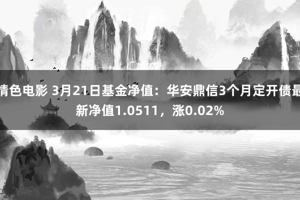 情色电影 3月21日基金净值：华安鼎信3个月定开债最新净值1.0511，涨0.02%