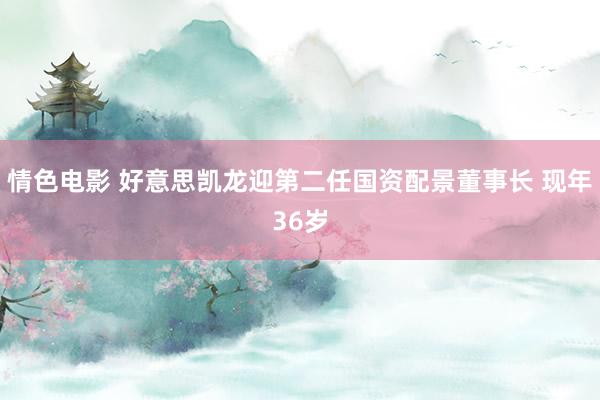 情色电影 好意思凯龙迎第二任国资配景董事长 现年36岁