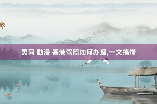 男同 動漫 香港驾照如何办理，一文搞懂