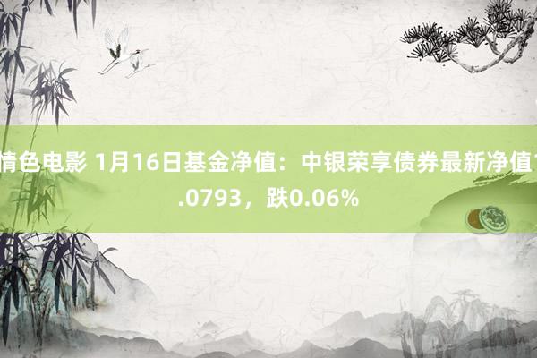 情色电影 1月16日基金净值：中银荣享债券最新净值1.0793，跌0.06%